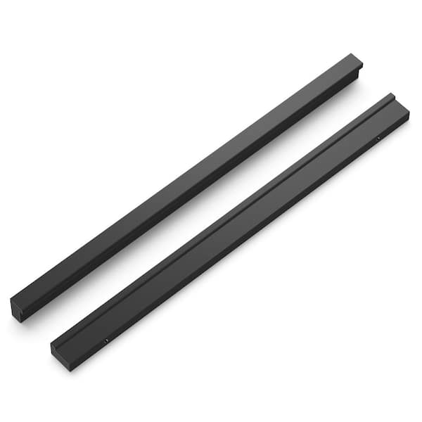 HICKORY HARDWARE Streamline 8-13/16 in. (224 mm) Flat Onyx Cabinet Pull (5-Pack)