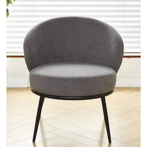 Pride Grey Velvet Arm Chair