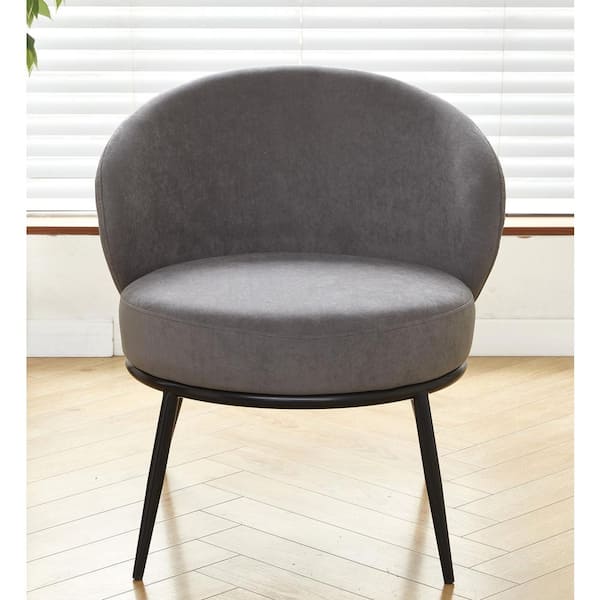 US Pride Furniture Pride Grey Velvet Arm Chair