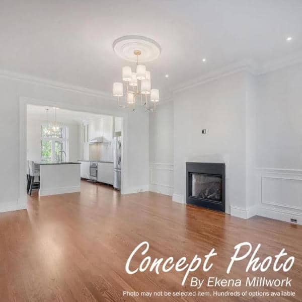 Gray Polyurethane Hillsborough Baseboard Moulding Outside Corner