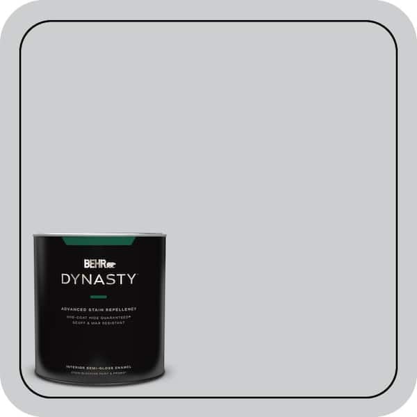 BEHR DYNASTY 1 qt. #760E-2 Manhattan Mist Semi-Gloss Enamel Interior Stain-Blocking Paint & Primer