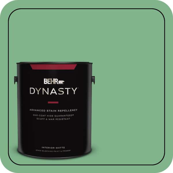 BEHR DYNASTY 1 gal. #460D-5 Tree Fern Matte Interior Stain-Blocking Paint & Primer