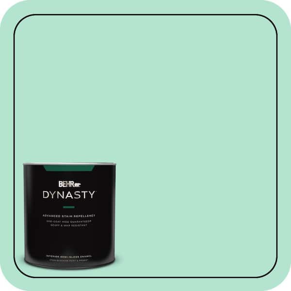 BEHR DYNASTY 1 qt. #P420-2 Crystal Rapids Semi-Gloss Enamel Interior Stain-Blocking Paint & Primer