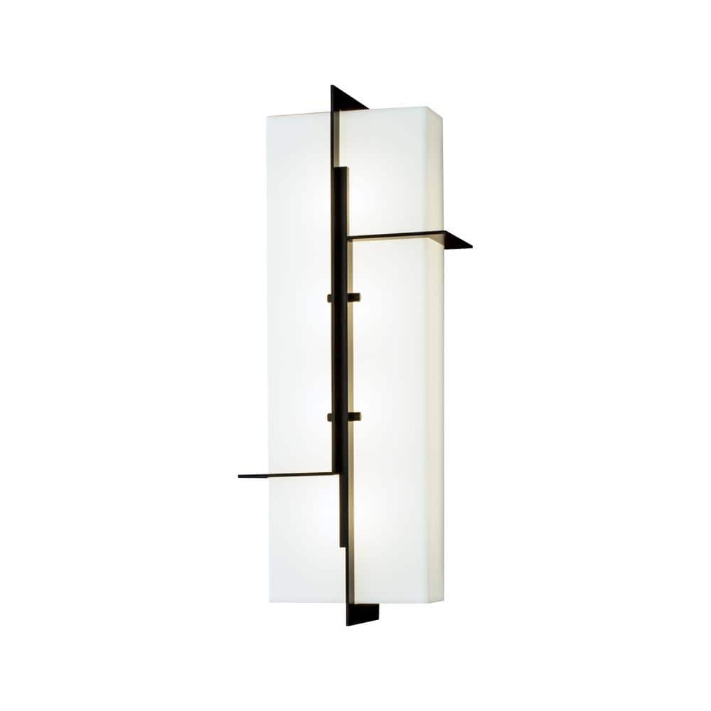 NORWELL Matrix 1Light Matte Black LED Outdoor Wall Lantern Sconce 1235