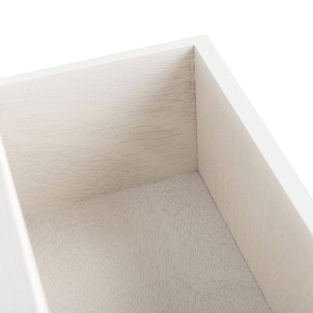 Ryder Distressed White 2-Drawer Console Table with Shelf