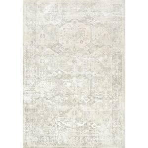 Quartz Ivory 2 ft. 2 in. x 7 ft. 7 in. Transitional Polyester Area Rug