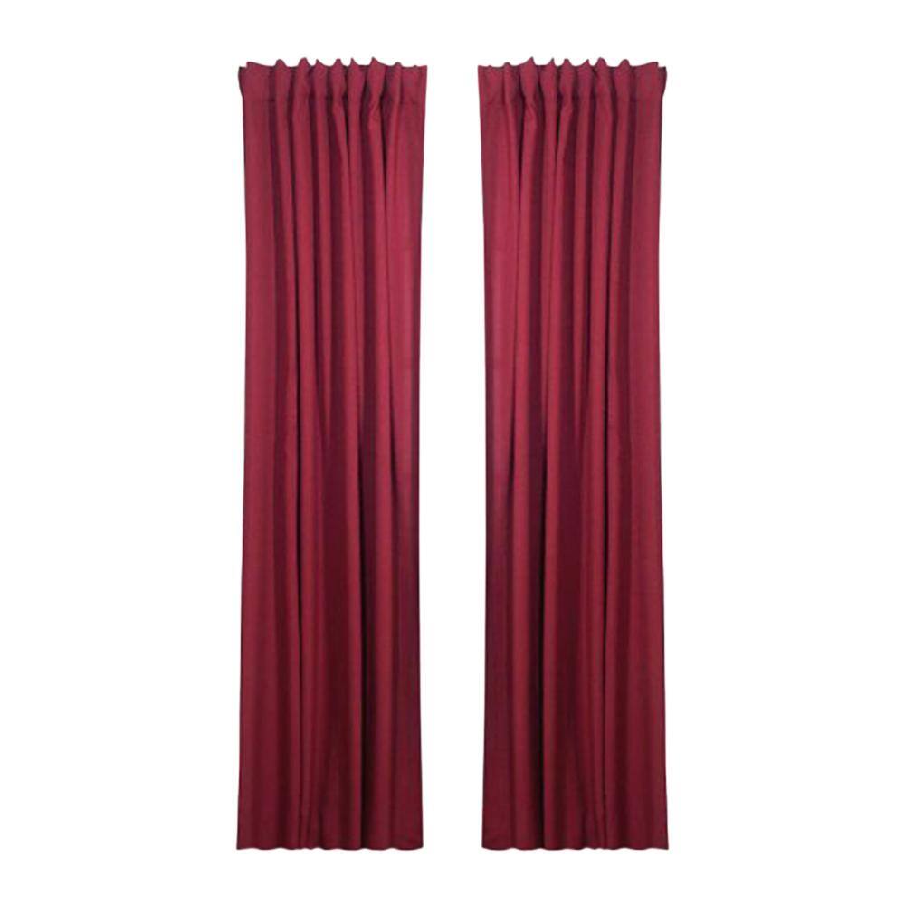 Pomegranate Cotton Polyester Pleated Window Panel