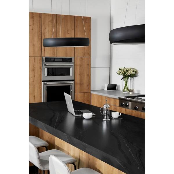 180fx Black Painted Marble, Black Leather Formica Countertops