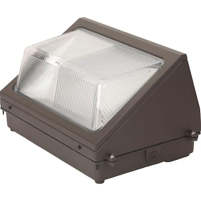 80-Watt 250-Watt Equivalent Integrated LED Bronze Wet Rated Wall Pack Light 5000K