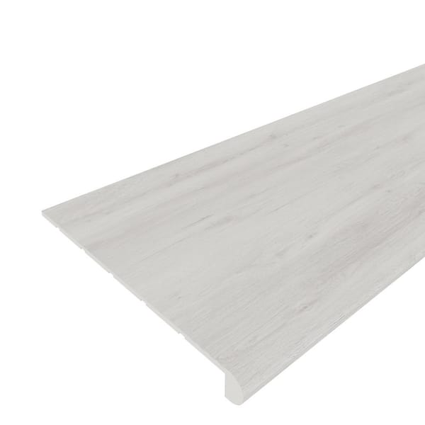 Everlux Premium Flooring Sabrina Pale Beige 1 in. T x 11.81 in. W x 48.42 in L Stair Tread
