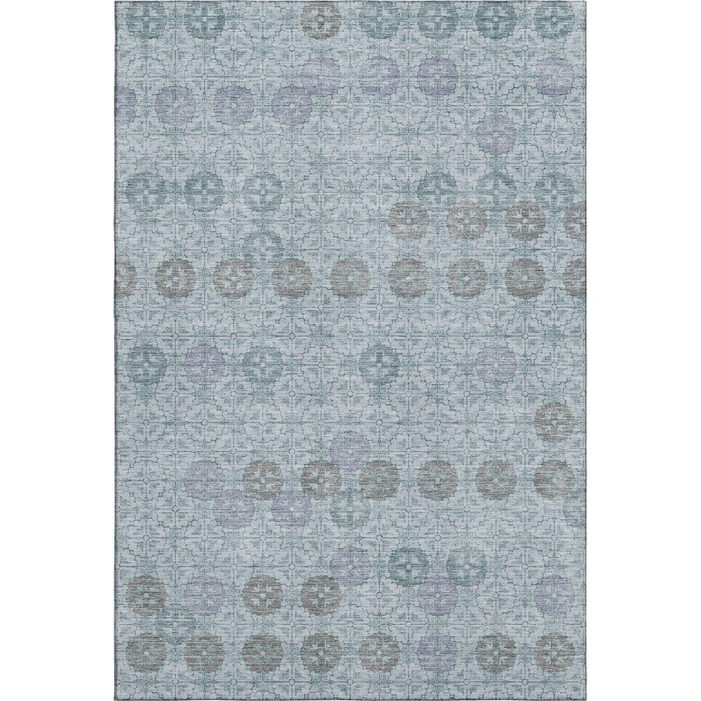 Mayfield Premium Machine Washable Abstract AMF1855 Teal 10 ft. x 14 ft. Area Rug price history on PriceWatchPro