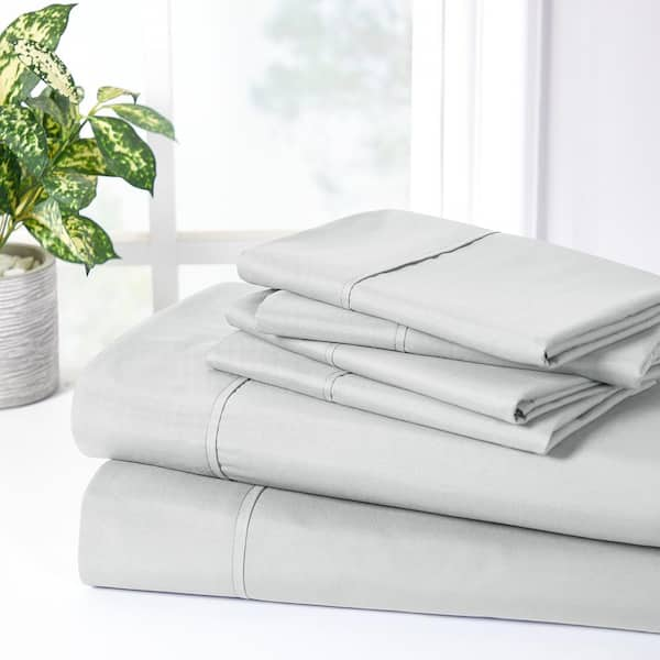 Bibb Home 6 Piece Egyptian Cotton Towel Set - 12 Colors - Solid White 