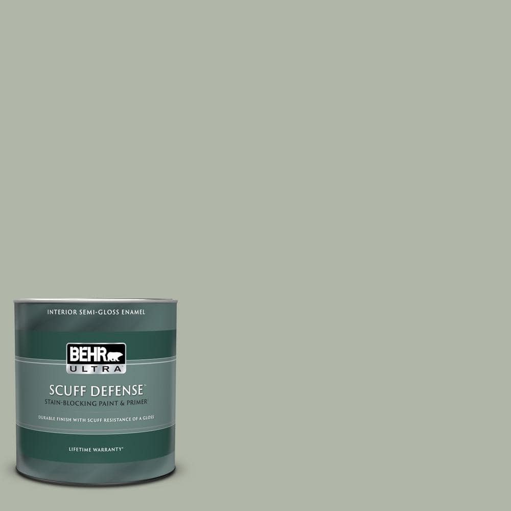 BEHR ULTRA 1 qt. ICC56 Green Tea Extra Durable SemiGloss Enamel