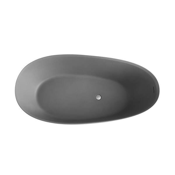 Genoa 59.04 in. Acrylic Flatbottom Non-Whirlpool Freestanding Bathtub in Glossy White Genoa 59.04 in. Acrylic Flatbottom Non-Whirlpool Freestanding Bathtub in Glossy White