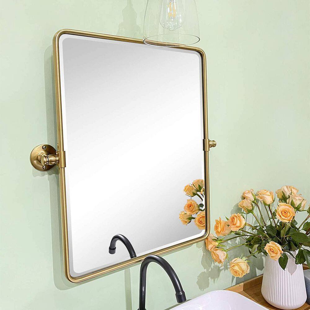 HOMLUX 23 in. W x 24 in. H Small Rectangle Steel Framed Classic Wall ...