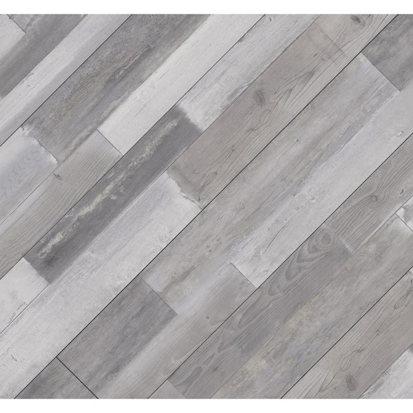 TrafficMaster Mont-Orford Gray Oak 6 MIL x 7.2 in. W x 48 in. L Click Lock  Waterproof Luxury Vinyl Plank Flooring (28.8 sqft/case) TM2106 - The Home  Depot