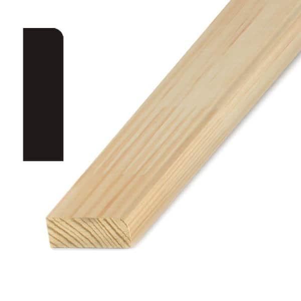 Builders Choice OP 887 3/8 in. x 1-1/4 in. Finger-Jointed Pine Stop Moulding