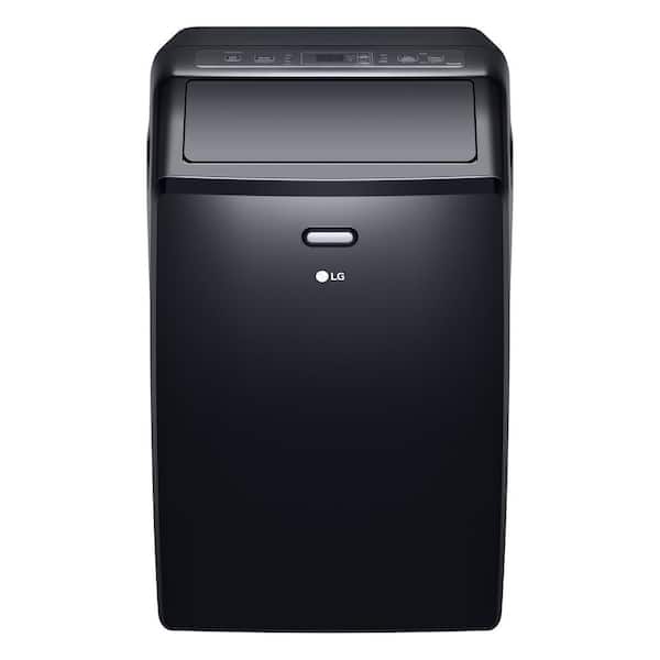 LG 10,000 BTU 115-Volt Portable Air Conditioner Cools 450 Sq. Ft. with Dehumidifier and Wi-Fi Enabled in Black