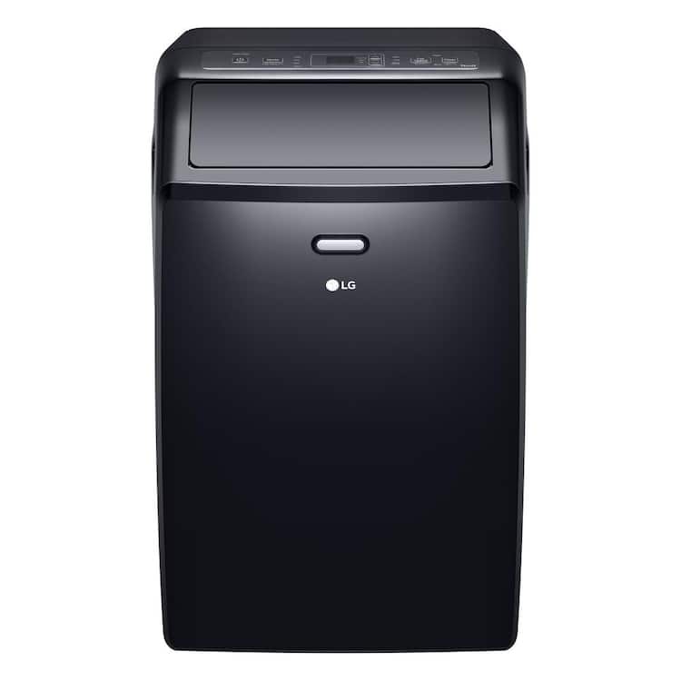 LG 10,000 (DOE) BTU 115-Volt Portable Air Conditioner Cools 450 Sq. Ft. with Dehumidifier and Wi-Fi in Black