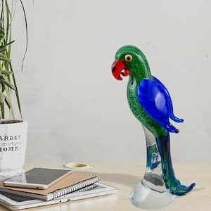 Zuma Parrot Handcrafted Art Glass Figurine