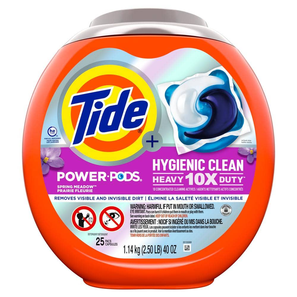 UPC 030772024324 product image for Power Hygienic Clean Heavy-Duty Spring Meadow Scent Laundry Detergent Pods (25-C | upcitemdb.com