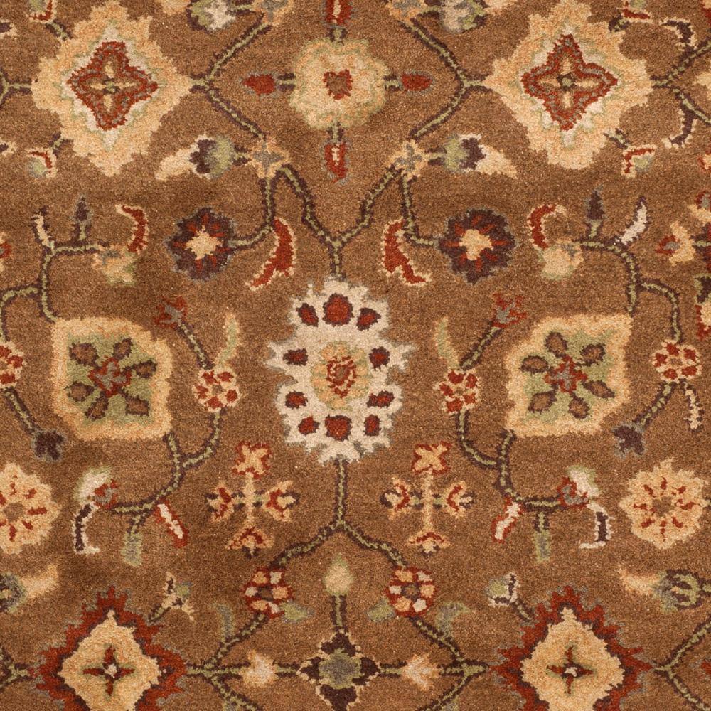 Heritage Red and Moss Hand-Tufted Wool Area Rug