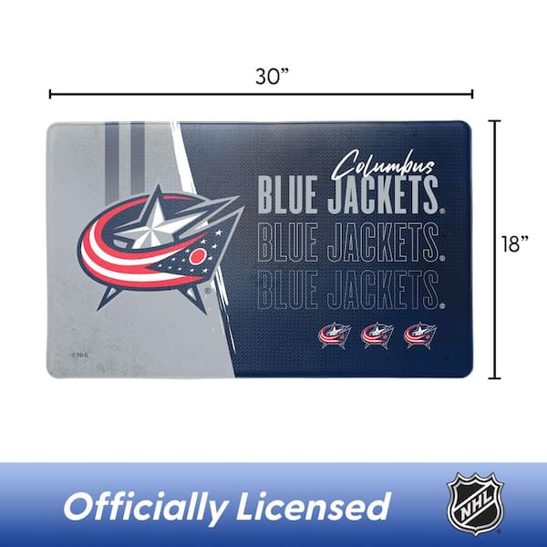 NHL Columbus Blue Jackets Painterly Floor Mat 18×30 inches