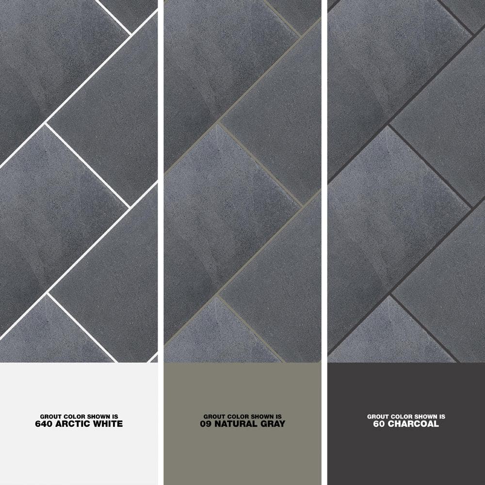 Copley Black 12" x 24" Matte Porcelain Stone Look Tile