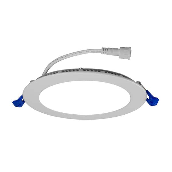 6 in. Round 2700K Remodel IC-Rated Recessed Integrated LED Edge Lit Downlight Kit
