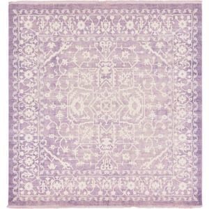 New Classical Olympia Purple 8' 0 x 8' 0 Square Rug