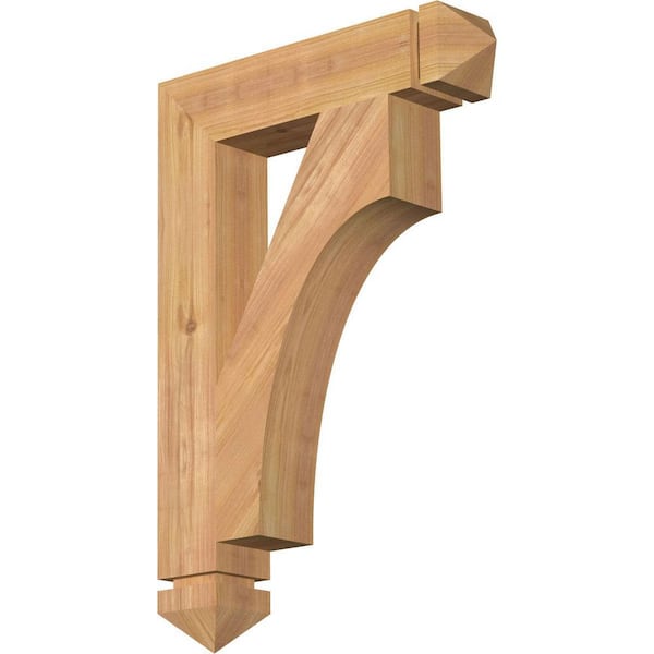 Ekena Millwork 3.5 in. x 26 in. x 18 in. Western Red Cedar Westlake Arts and Crafts Smooth Bracket