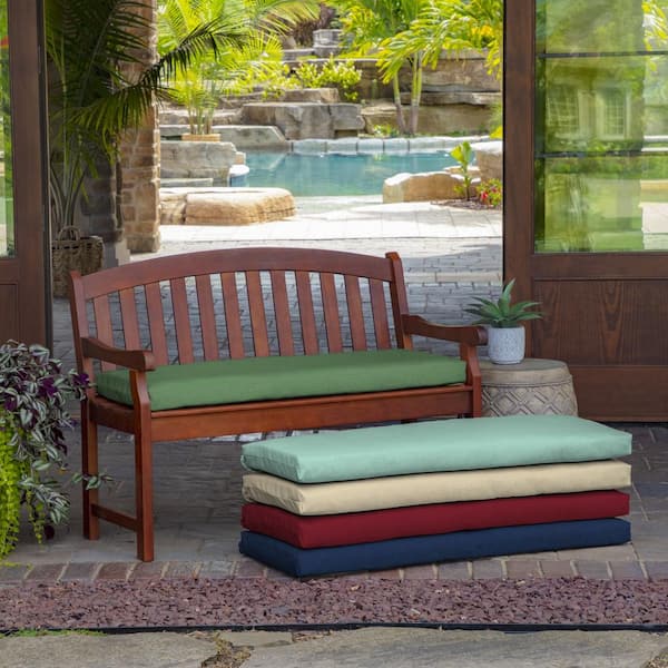 ARDEN 46 in. x 17 in. Moss Green Leala Rectangle Outdoor Bench