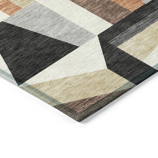 Chantille Machine Washable Indoor/Outdoor Abstract ACN2327 Gray 2 ft. 3 in. x 7 ft. 6 in. Runner Rug