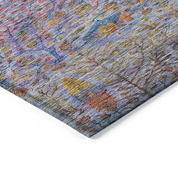 Chantille Machine Washable Indoor/Outdoor Abstract ACN2053 Blue 10 ft. x 14 ft. Area Rug