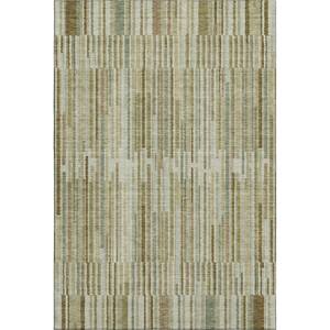 Mayfield Premium Machine Washable Abstract AMF2102 Khaki 3 ft. x 4 ft. Area Rug