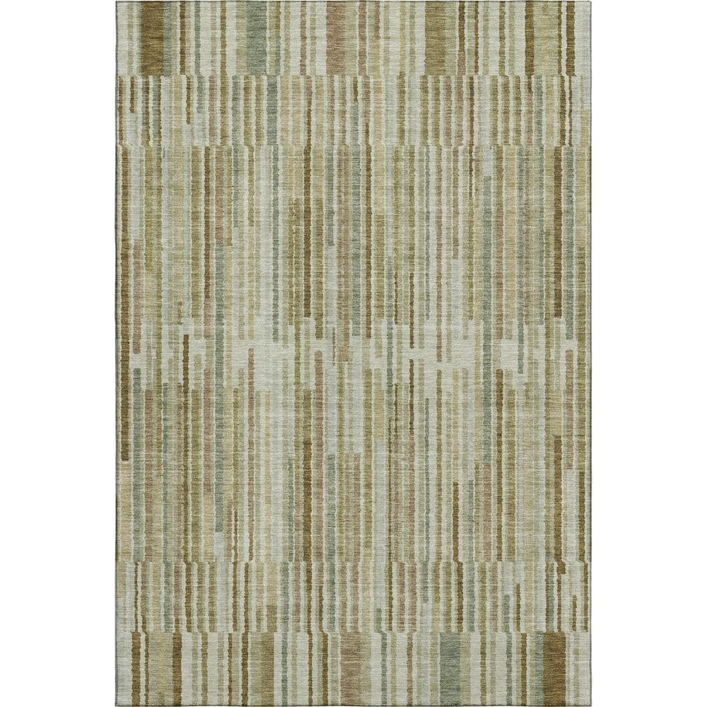 Mayfield Premium Machine Washable Abstract AMF2102 Khaki 8 ft. x 10 ft. Area Rug price history on PriceWatchPro