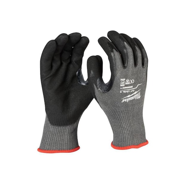 Milwaukee Medium Gray Nitrile Level 5 Cut Resistant Dipped Work Gloves