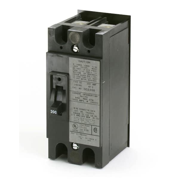 Eaton 200 Amp 2-3/4 in. Double-Pole CC Type Breaker