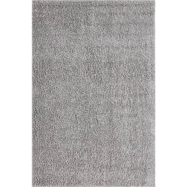 Unique Loom Davos Shag Sterling Gray 6 ft. x 9 ft. Area Rug