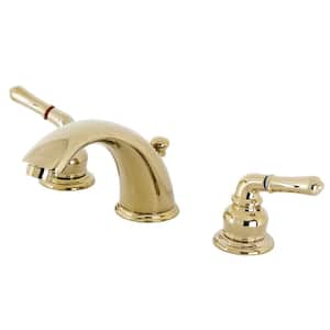 Magellan 8 in. Widespread 2-Handle Bathroom Faucet in Polished Brass