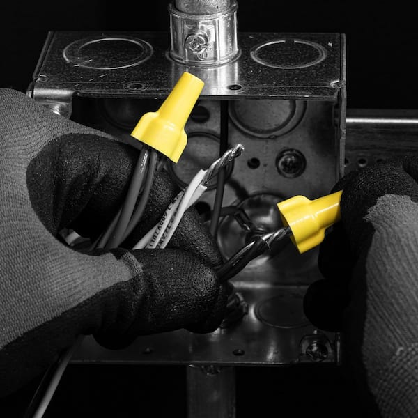 Wing-Nut Wire Connector, 451 Yellow, Jar of 225 30-451J - The Home
