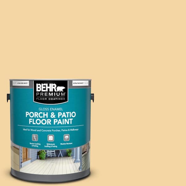 BEHR PREMIUM 1 gal. #340C-3 Pismo Dunes Gloss Enamel Interior/Exterior Porch and Patio Floor Paint
