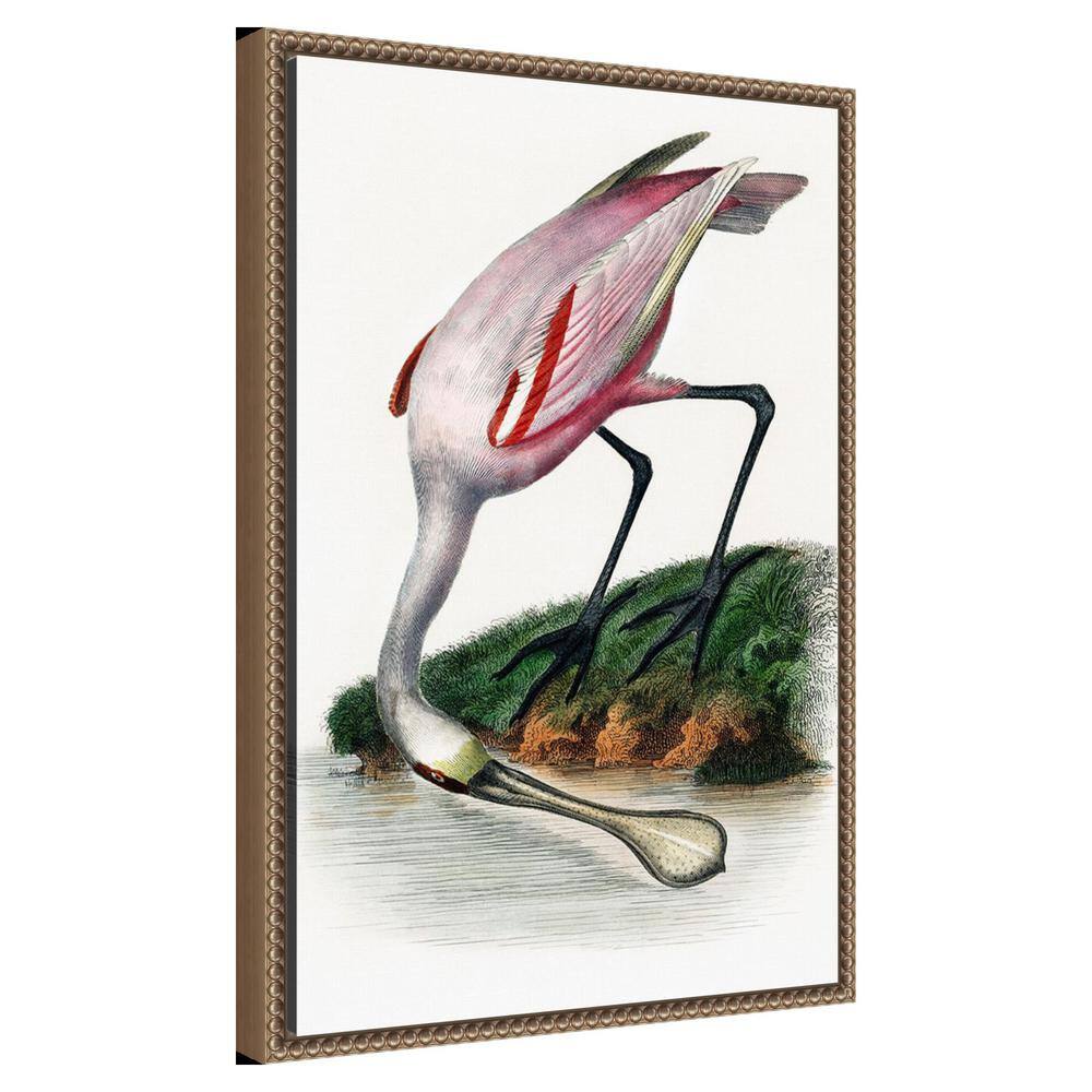 Small Nautical Crane Print on Canvas with Float Frame