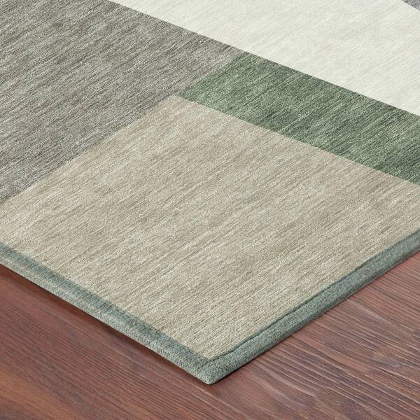 Chantille Machine Washable Indoor/Outdoor Abstract ACN2446 Taupe 10 ft. x 14 ft. Area Rug