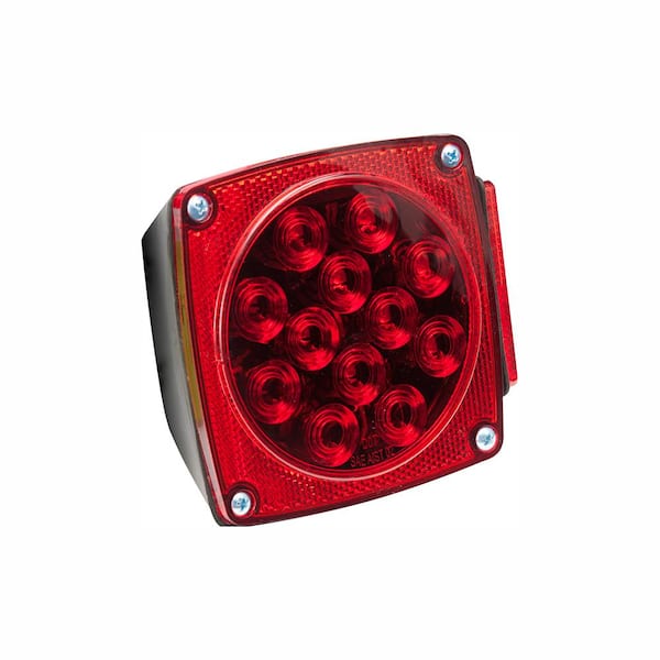Right OPTRONICS WATERPROOF LED TRAILER TAIL LIGHT WITH REFLECTORS-6-Function