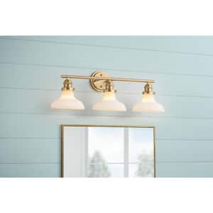 Rockwood 24 in. 3-Light Gold Bathroom Vanity Light