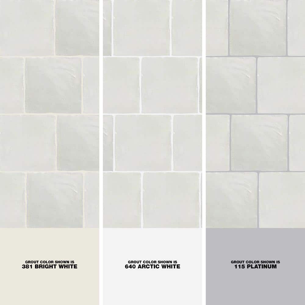 Amagansett 4" x 4" White Ceramic Wall Tile Set