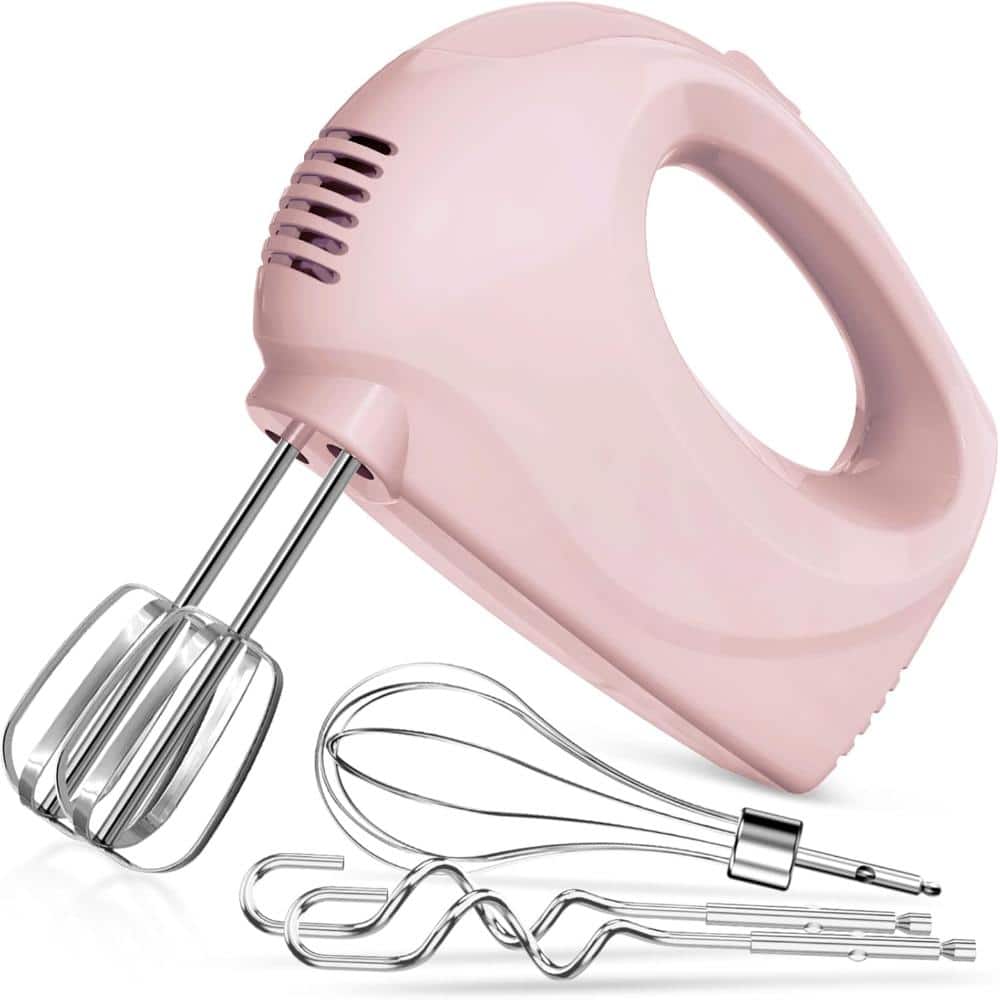 Hand Mixer Electric, 6 Speed & Turbo Mixer Electric Handheld. (pink ...