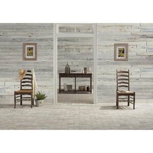 5 in. W x 48 in. L Reclaimed Peel and Stick Solid Wood Wall Paneling (2-Box)