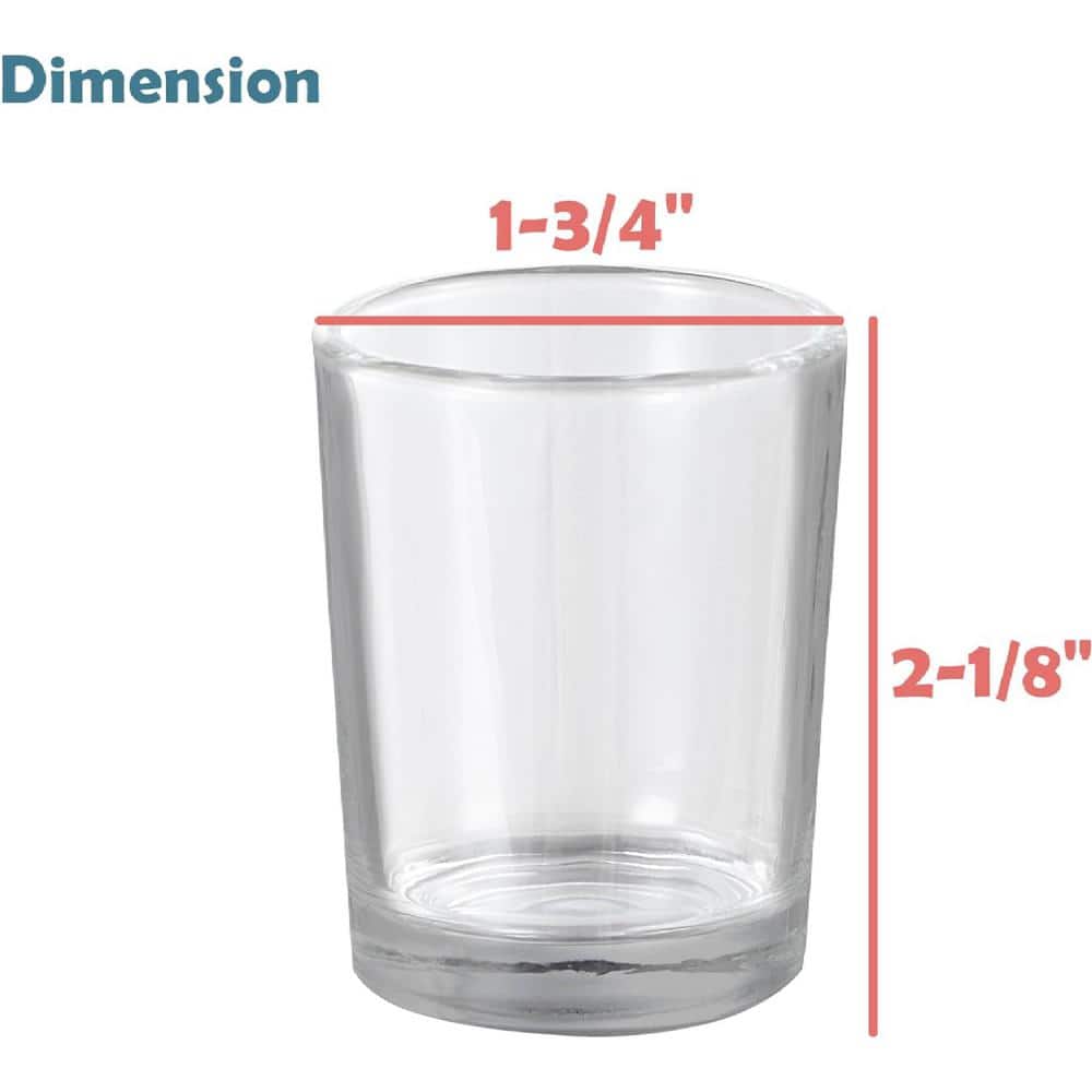 Clear Glass Votive Candle Holders Set of 60